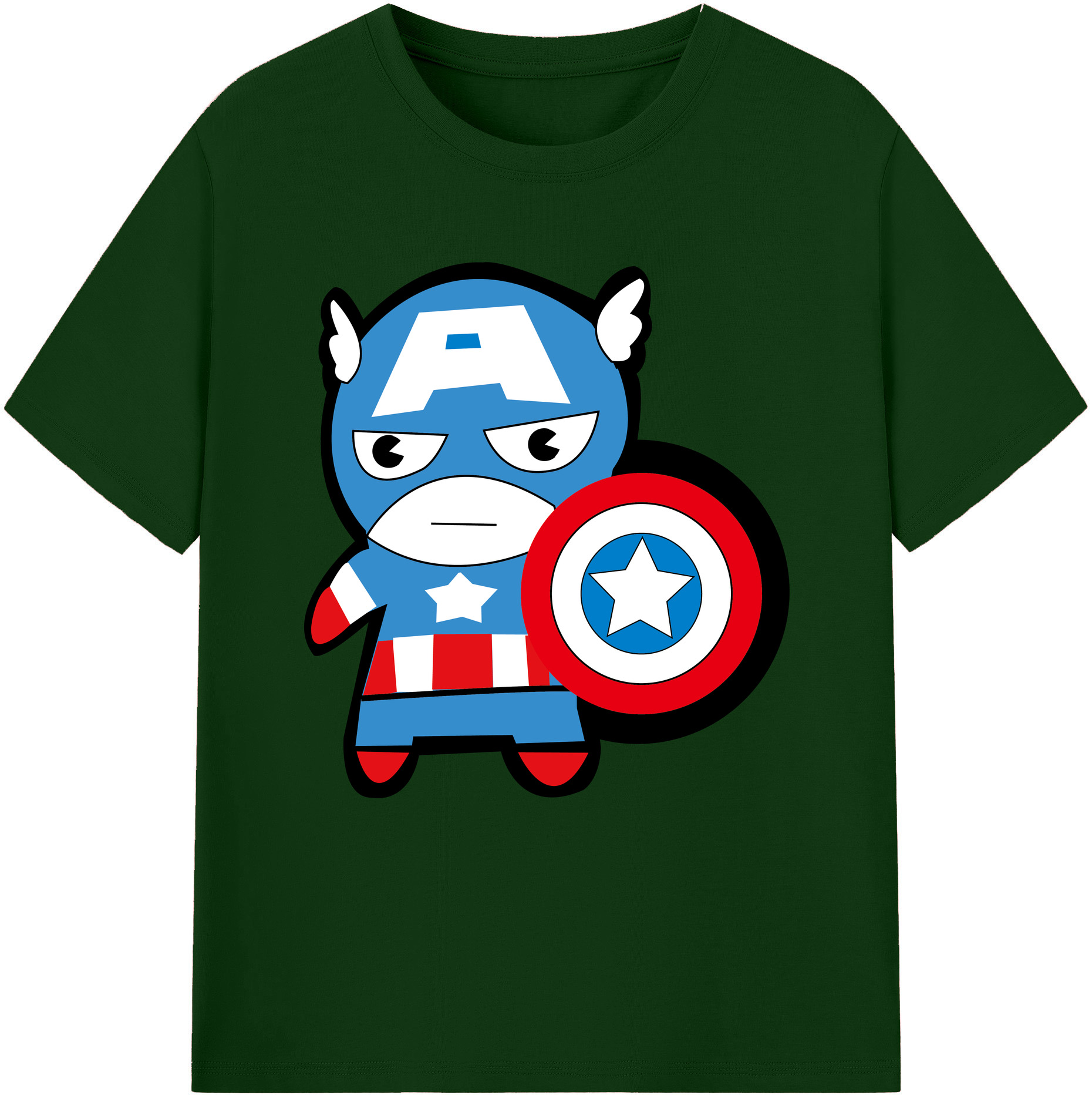 （画像用） アベンジャーズ The Avengers 綿100％半袖Tシャツ（フロントプリント）